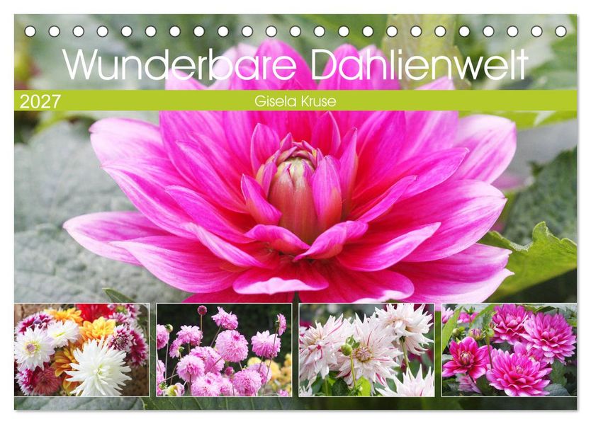 Wunderbare Dahlienwelt (Tischkalender 2027 DIN A5 quer) CALVENDO Monatskalender