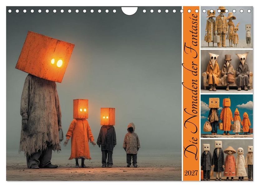 Die Nomaden der Fantasie (Wandkalender 2027 DIN A4 quer) CALVENDO Monatskalender