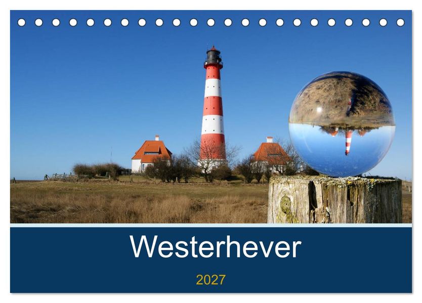 Westerhever (Tischkalender 2027 DIN A5 quer) CALVENDO Monatskalender