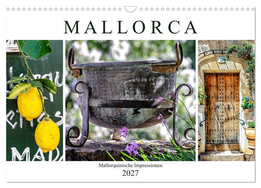 Mallorca - Mallorquinische Impressionen (Wandkalender 2027 DIN A3 quer) CALVENDO Monatskalender