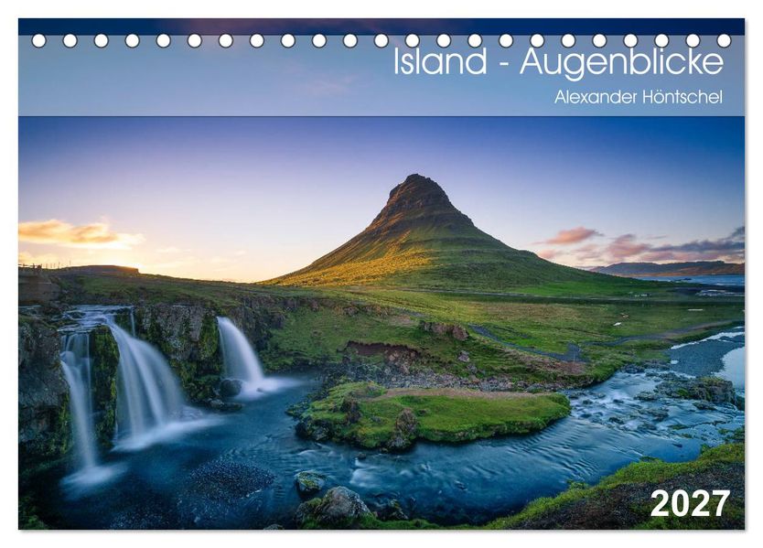 Island - Augenblicke 2027 (Tischkalender 2027 DIN A5 quer) CALVENDO Monatskalender