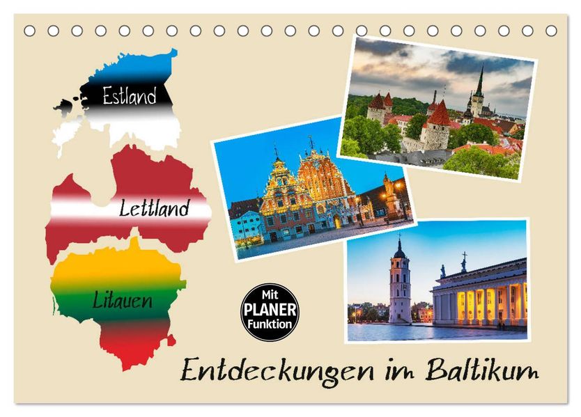 Entdeckungen im Baltikum (Tischkalender 2027 DIN A5 quer) CALVENDO Monatskalender