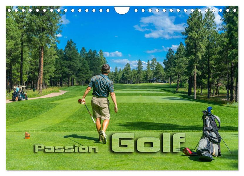 Passion Golf (Wandkalender 2027 DIN A4 quer) CALVENDO Monatskalender