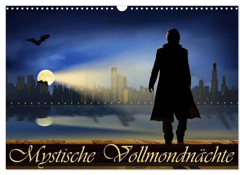 Mystische Vollmondnächte (Wandkalender 2027 DIN A3 quer) CALVENDO Monatskalender