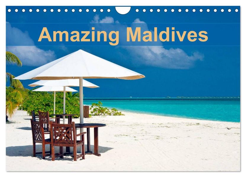 Amazing Maldives (Wall Calendar 2027 DIN A4 landscape) CALVENDO 12 Month Wall Calendar