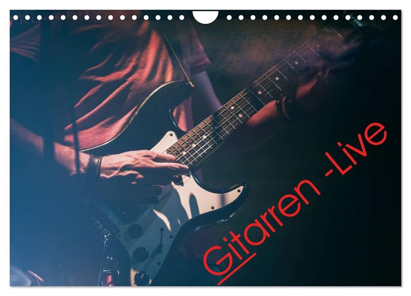 Gitarren - Live (Wandkalender 2027 DIN A4 quer) CALVENDO Monatskalender