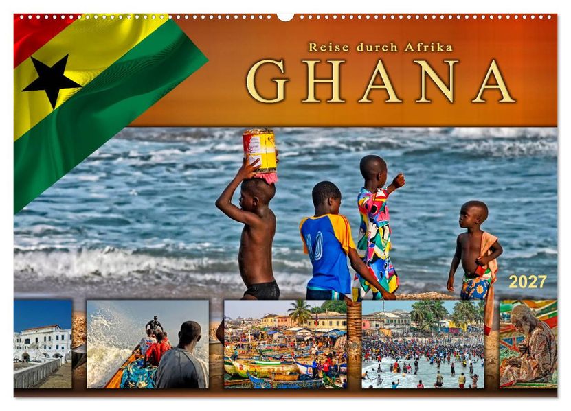 Reise durch Afrika - Ghana (Wandkalender 2027 DIN A2 quer) CALVENDO Monatskalender