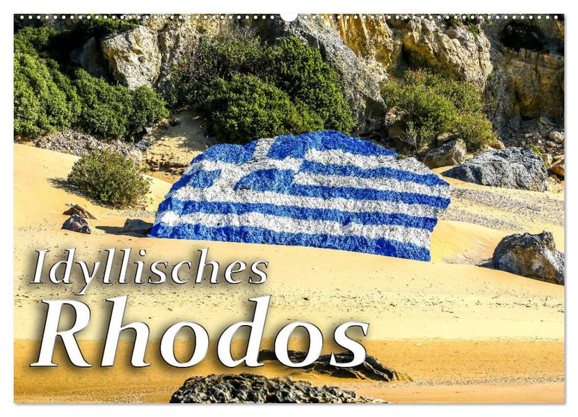 Idyllisches Rhodos (Wandkalender 2027 DIN A2 quer) CALVENDO Monatskalender