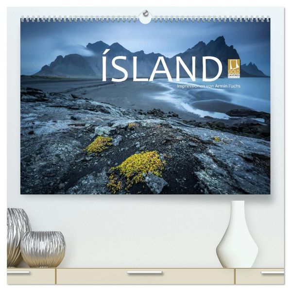 Island Impressionen von Armin Fuchs (hochwertiger Premium Wandkalender 2027 DIN A2 quer) Kunstdruck in Hochglanz