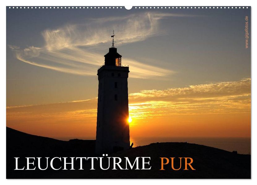 Leuchttürme PUR (Wandkalender 2027 DIN A2 quer) CALVENDO Monatskalender