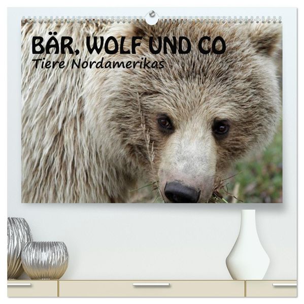 Bär Wolf und Co - Tiere Nordamerikas (hochwertiger Premium Wandkalender 2027 DIN A2 quer) Kunstdruck in Hochglanz
