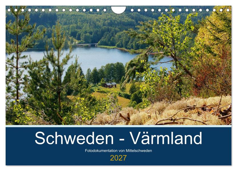 Schweden - Värmland (Wandkalender 2027 DIN A4 quer) CALVENDO Monatskalender