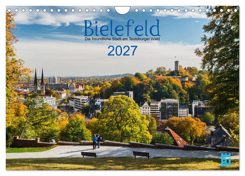 Bielefeld - Die freundliche Stadt am Teutoburger Wald (Wandkalender 2027 DIN A4 quer) CALVENDO Monatskalender
