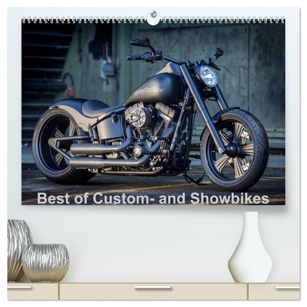 Best of Custom- and Showbikes Kalender (hochwertiger Premium Wandkalender 2027 DIN A2 quer) Kunstdruck in Hochglanz