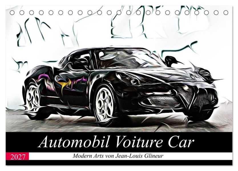 Automobil Voiture Car (Tischkalender 2027 DIN A5 quer) CALVENDO Monatskalender