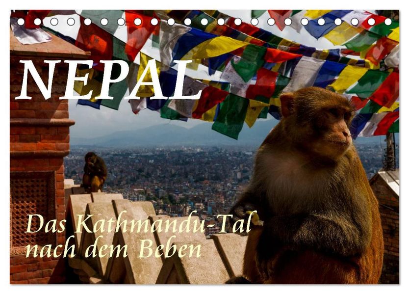 Nepal-Das Kathmandu-Tal nach dem Beben (Tischkalender 2027 DIN A5 quer) CALVENDO Monatskalender