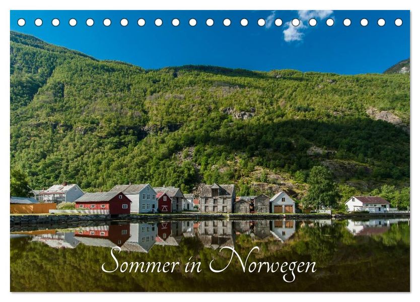 Sommer in Norwegen (Tischkalender 2027 DIN A5 quer) CALVENDO Monatskalender