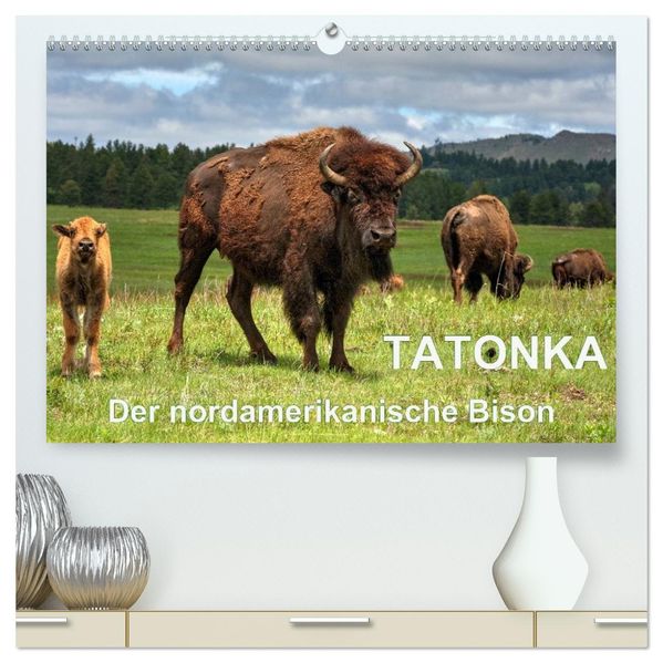 TATONKA Der nordamerikanische Bison (hochwertiger Premium Wandkalender 2027 DIN A2 quer) Kunstdruck in Hochglanz