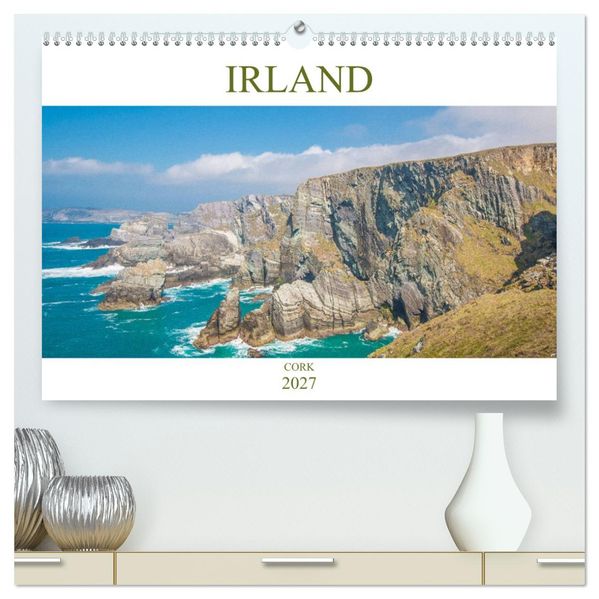 Irland - Cork (hochwertiger Premium Wandkalender 2027 DIN A2 quer) Kunstdruck in Hochglanz