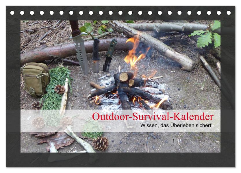 Outdoor-Survival-Kalender (Tischkalender 2027 DIN A5 quer) CALVENDO Monatskalender