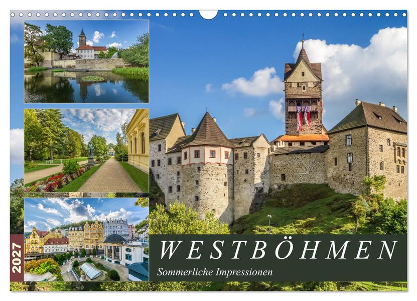 WESTBÖHMEN Sommerliche Impressionen (Wandkalender 2027 DIN A3 quer) CALVENDO Monatskalender