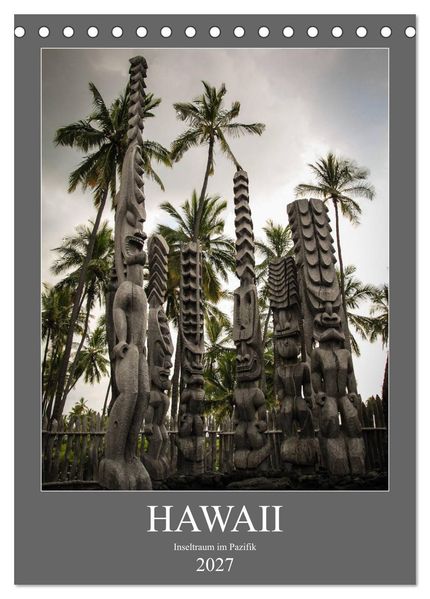 Hawaii - Inseltraum im Pazifik (Tischkalender 2027 DIN A5 hoch) CALVENDO Monatskalender