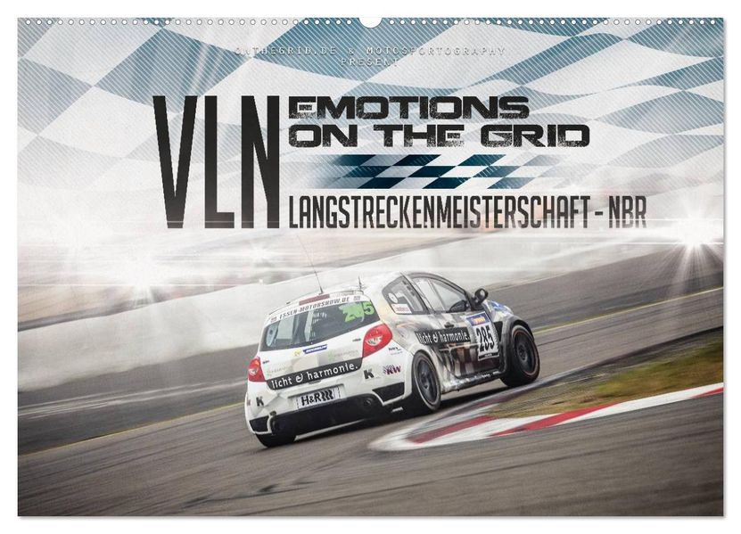 EMOTIONS ON THE GRID - VLN Langstreckenmeisterschaft Nürburgring (Wandkalender 2027 DIN A2 quer) CALVENDO Monatskalender