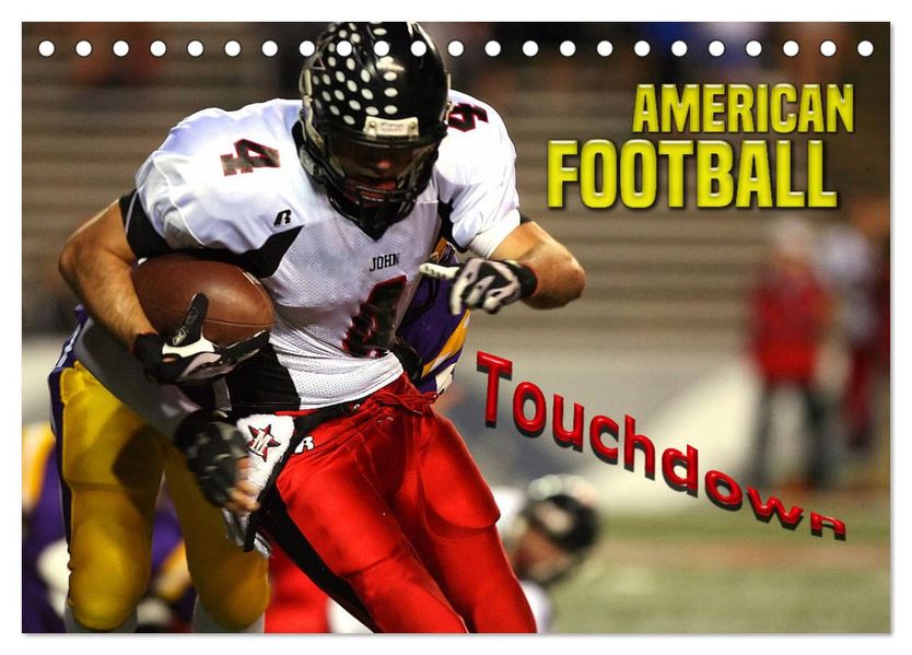 American Football - Touchdown (Tischkalender 2027 DIN A5 quer) CALVENDO Monatskalender