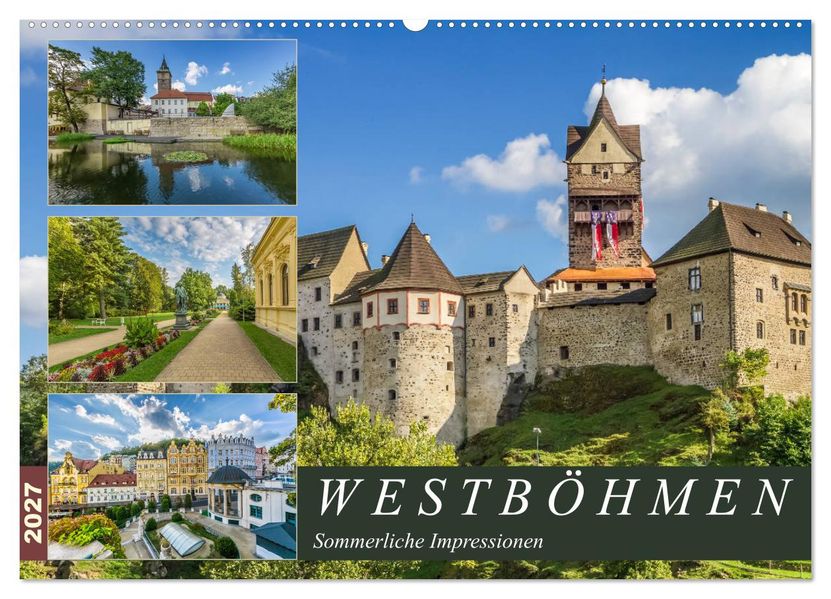 WESTBÖHMEN Sommerliche Impressionen (Wandkalender 2027 DIN A2 quer) CALVENDO Monatskalender