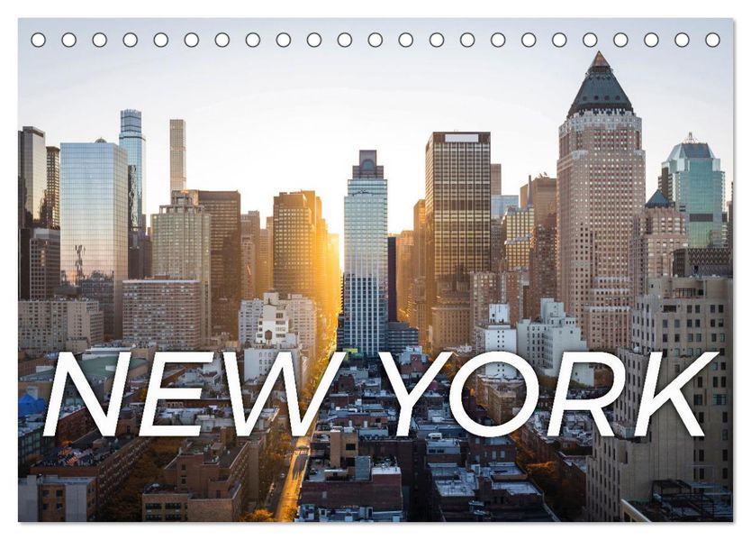 Traumstadt New York (Tischkalender 2027 DIN A5 quer) CALVENDO Monatskalender
