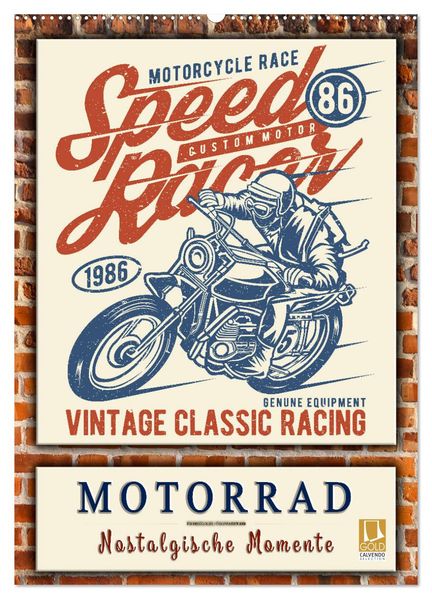 Motorrad - nostalgische Momente (Wandkalender 2027 DIN A2 hoch) CALVENDO Monatskalender