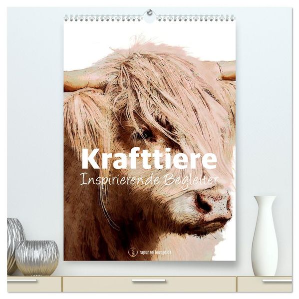 Krafttiere - Inspirierende Begleiter voller Magie und Seele (hochwertiger Premium Wandkalender 2027 DIN A2 hoch) Kunstdruck in Hochglanz