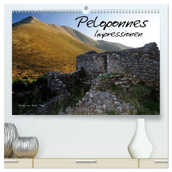 Peloponnes Impressionen / 2027 (hochwertiger Premium Wandkalender 2027 DIN A2 quer) Kunstdruck in Hochglanz