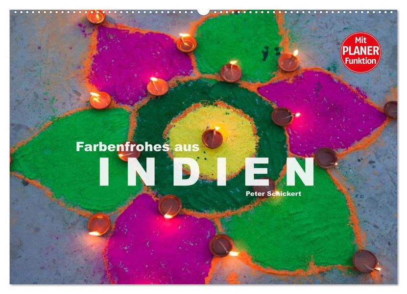 Farbenfrohes aus Indien (Wandkalender 2027 DIN A2 quer) CALVENDO Monatskalender
