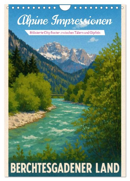 Alpine Impressionen Berchtesgadener Land (Wandkalender 2027 DIN A4 hoch) CALVENDO Monatskalender