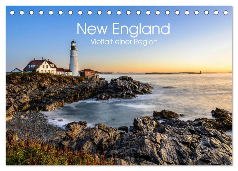 New England - Vielfalt einer Region (Tischkalender 2027 DIN A5 quer) CALVENDO Monatskalender