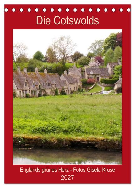 Die Cotswolds Englands grünes Herz (Tischkalender 2027 DIN A5 hoch) CALVENDO Monatskalender