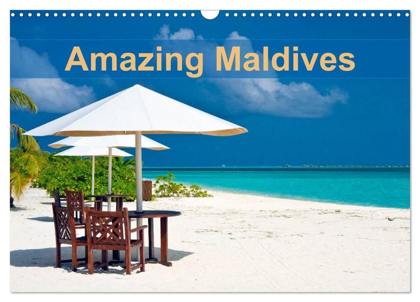 Amazing Maldives (Wall Calendar 2027 DIN A3 landscape) CALVENDO 12 Month Wall Calendar