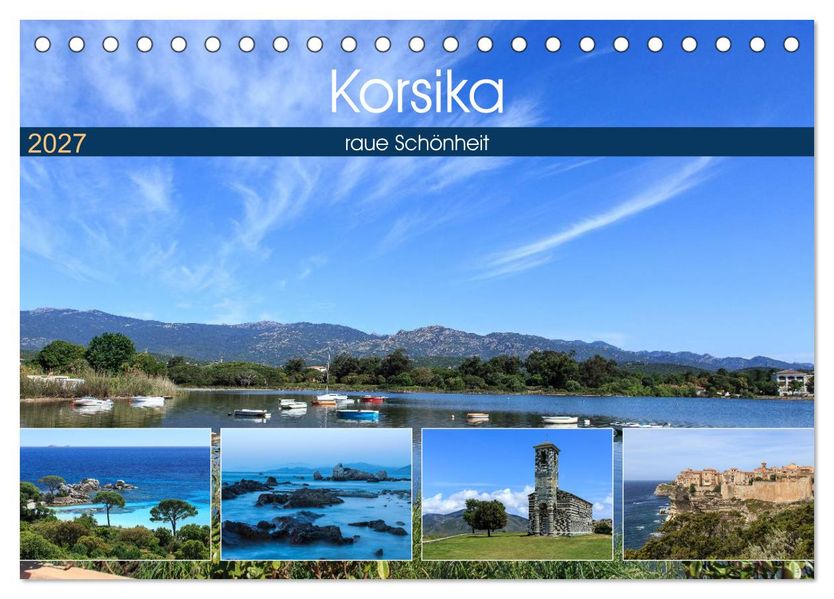 Korsika - raue Schönheit (Tischkalender 2027 DIN A5 quer) CALVENDO Monatskalender