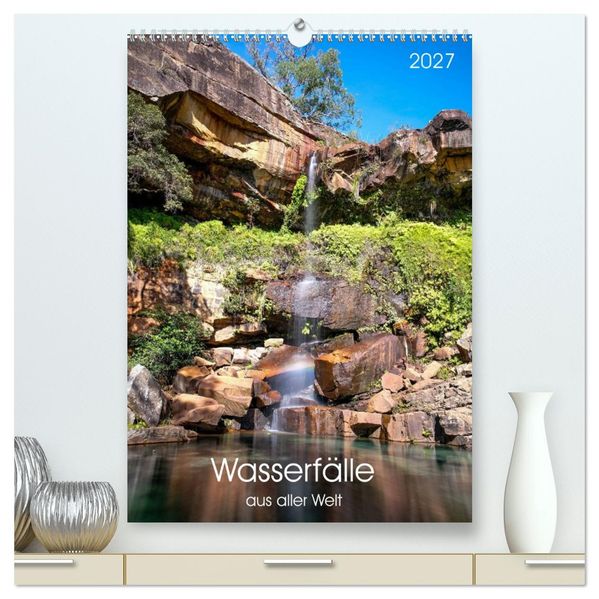 Wasserfälle aus aller Welt (hochwertiger Premium Wandkalender 2027 DIN A2 hoch) Kunstdruck in Hochglanz