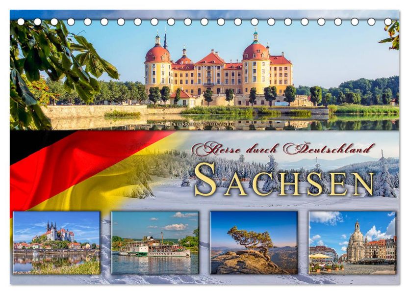 Reise durch Deutschland - Sachsen (Tischkalender 2027 DIN A5 quer) CALVENDO Monatskalender