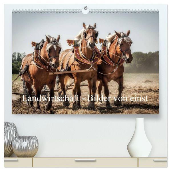 Landwirtschaft - Bilder von einst (hochwertiger Premium Wandkalender 2027 DIN A2 quer) Kunstdruck in Hochglanz