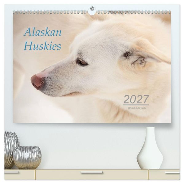 Alaskan Huskies (hochwertiger Premium Wandkalender 2027 DIN A2 quer) Kunstdruck in Hochglanz