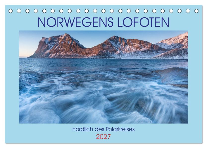 Norwegens Lofoten (Tischkalender 2027 DIN A5 quer) CALVENDO Monatskalender