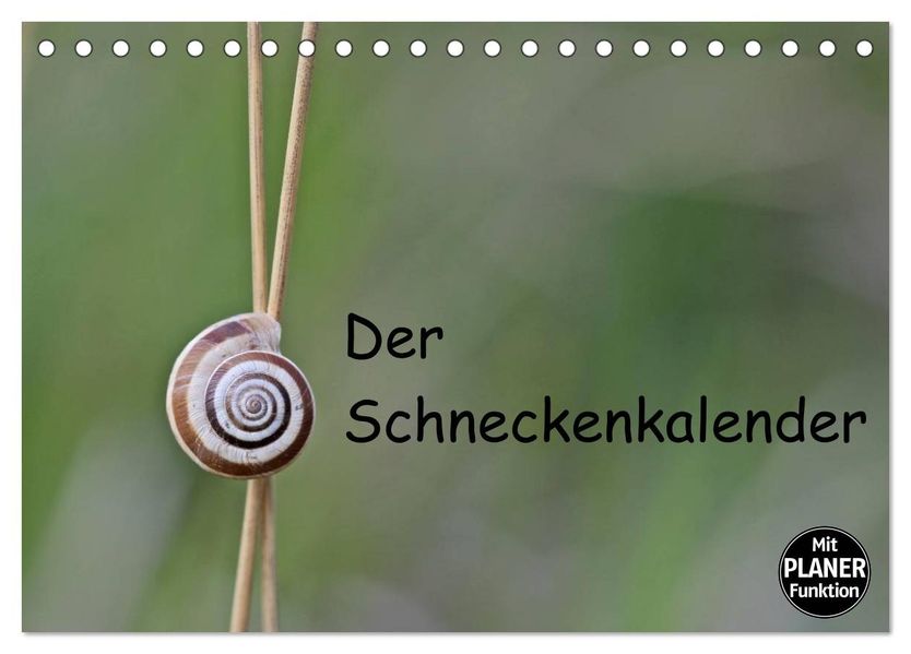 Der Schneckenkalender (Tischkalender 2027 DIN A5 quer) CALVENDO Monatskalender