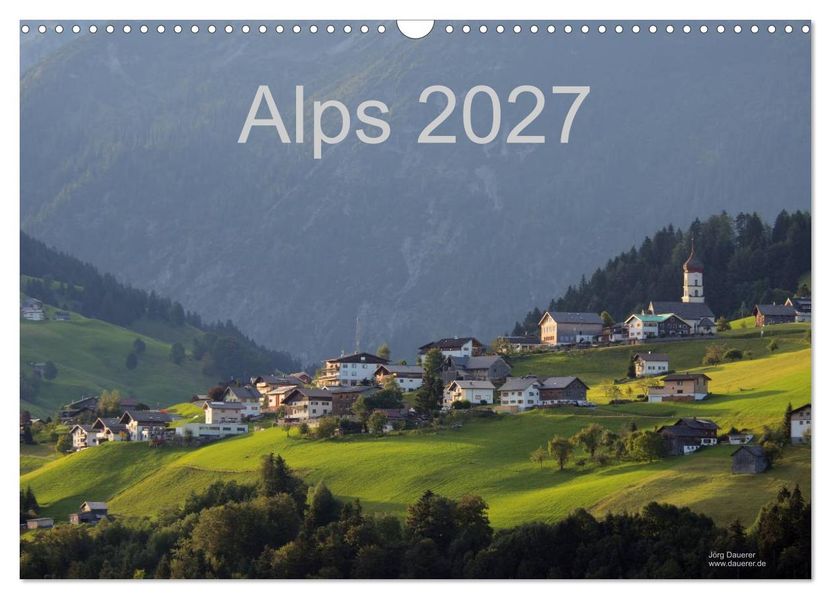 Alps 2027 (Wall Calendar 2027 DIN A3 landscape) CALVENDO 12 Month Wall Calendar