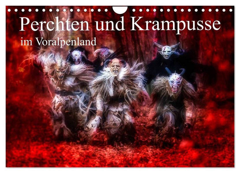 Perchten und Krampusse im Voralpenland (Wandkalender 2027 DIN A4 quer) CALVENDO Monatskalender