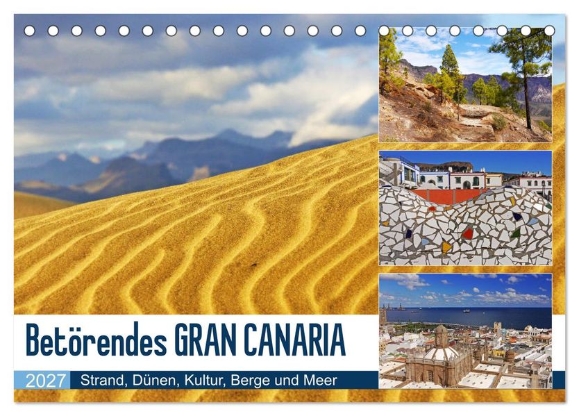 Betörendes Gran Canaria (Tischkalender 2027 DIN A5 quer) CALVENDO Monatskalender