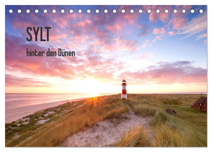 SYLT hinter den Dünen (Tischkalender 2027 DIN A5 quer) CALVENDO Monatskalender