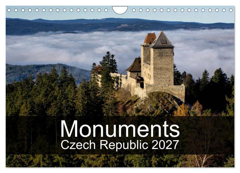 Monuments of Czech Republic 2027 (Wall Calendar 2027 DIN A4 landscape) CALVENDO 12 Month Wall Calendar